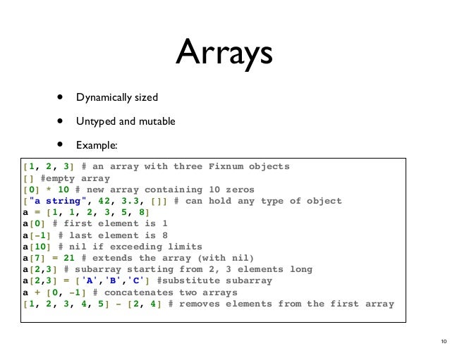 Introduction to Ruby Programming Language