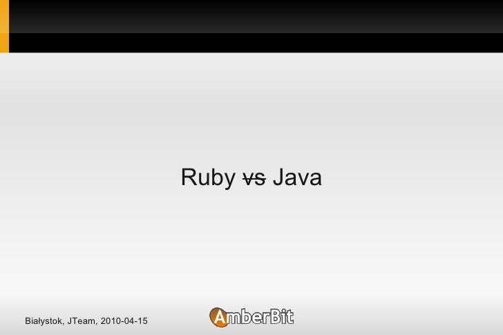 Ruby And Java