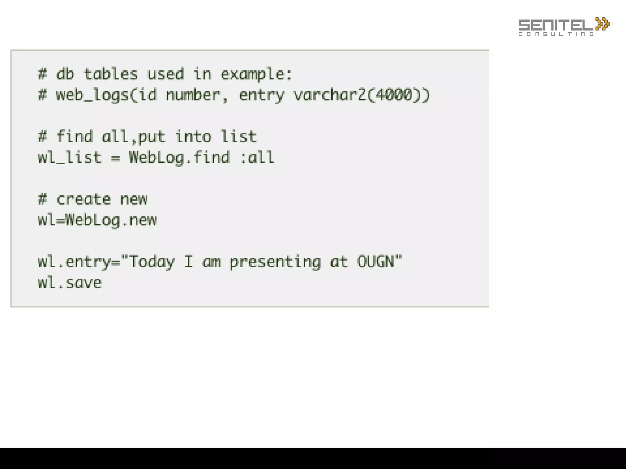 Not too elegant, let’s use a yml file instead (next slide) 
