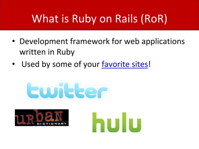 Ruby basics | PPT
