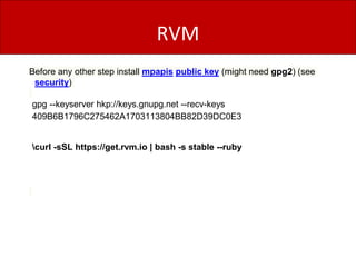 Ruby basics | PPTX