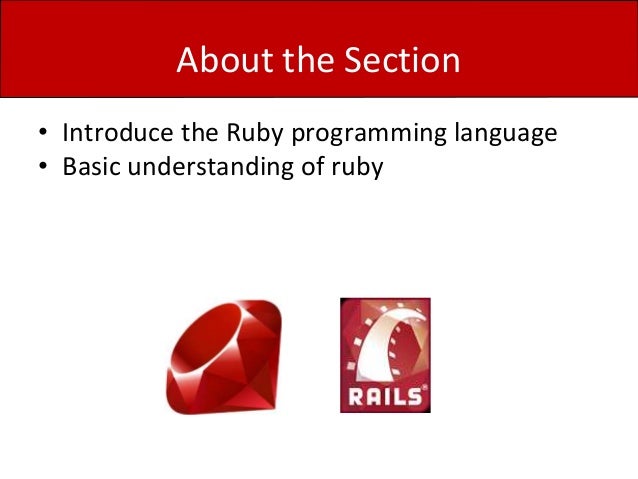 Ruby basics