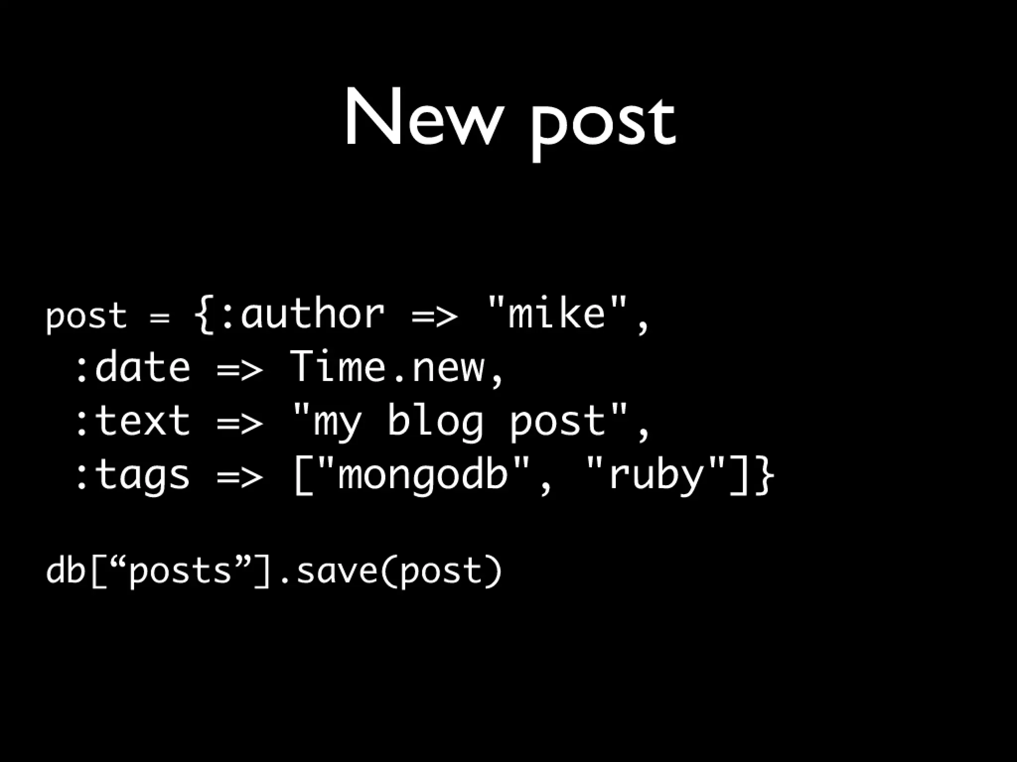MongoDB at RubyConf
