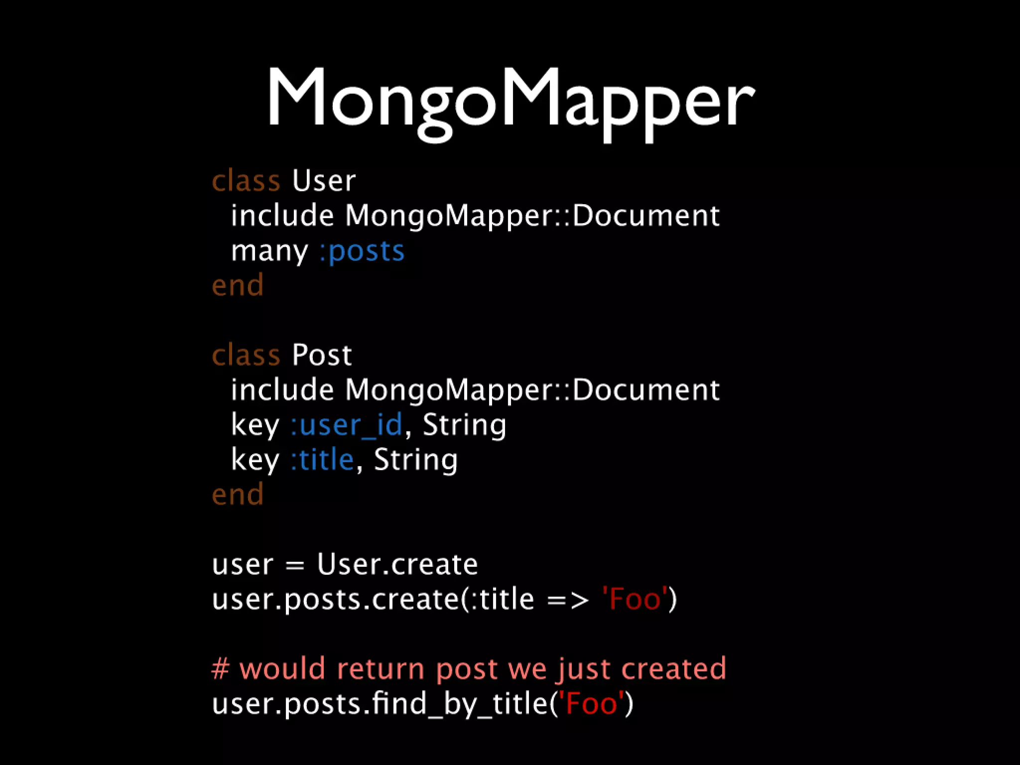 MongoDB at RubyConf