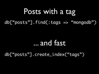 MongoDB at RubyConf