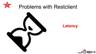 Latency
2
Problems with Restclient
 