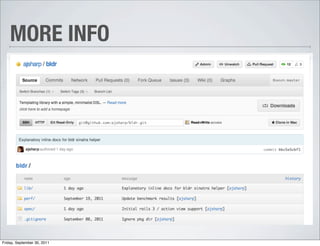 MORE INFO




Friday, September 30, 2011
 