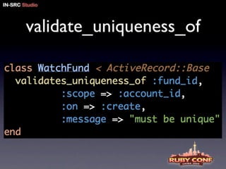 ruby on rails pitfalls