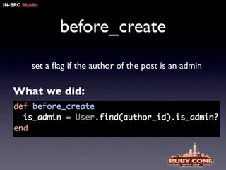 ruby on rails pitfalls