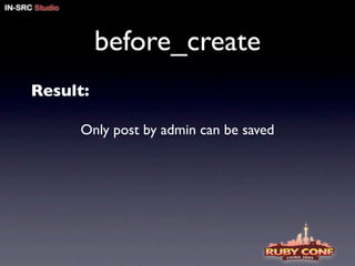 ruby on rails pitfalls