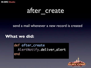 ruby on rails pitfalls