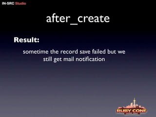 ruby on rails pitfalls