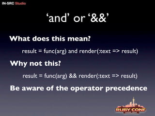 ruby on rails pitfalls