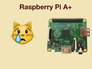 Raspberry Pi A+
😿
 