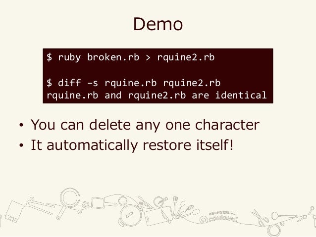 Esoteric Obfuscated Artistic Programming in Ruby Esoteric Obfuscated Artistic Programming in Ruby