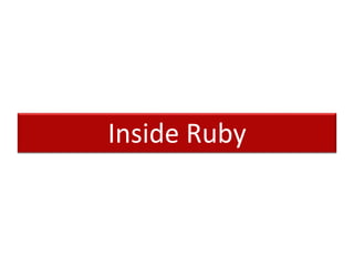 Inside Ruby
 
