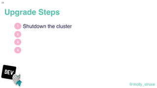 @molly_struve
Upgrade Steps
20
1
2
3
4
Shutdown the cluster
 