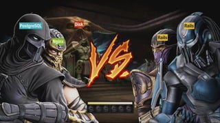 DiskPostgreSQL
Nginx
Rails
Rails
 