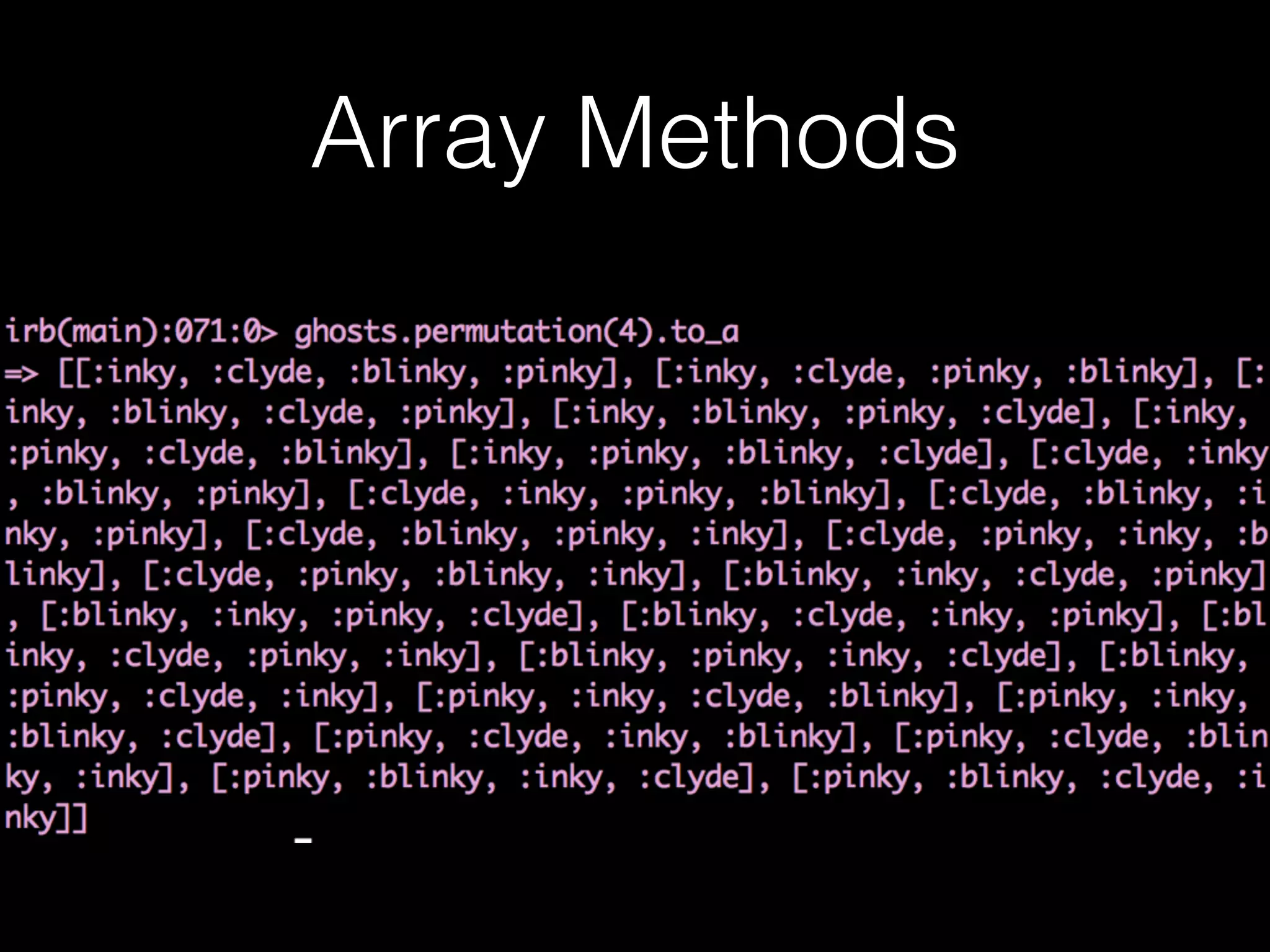 Array Methods