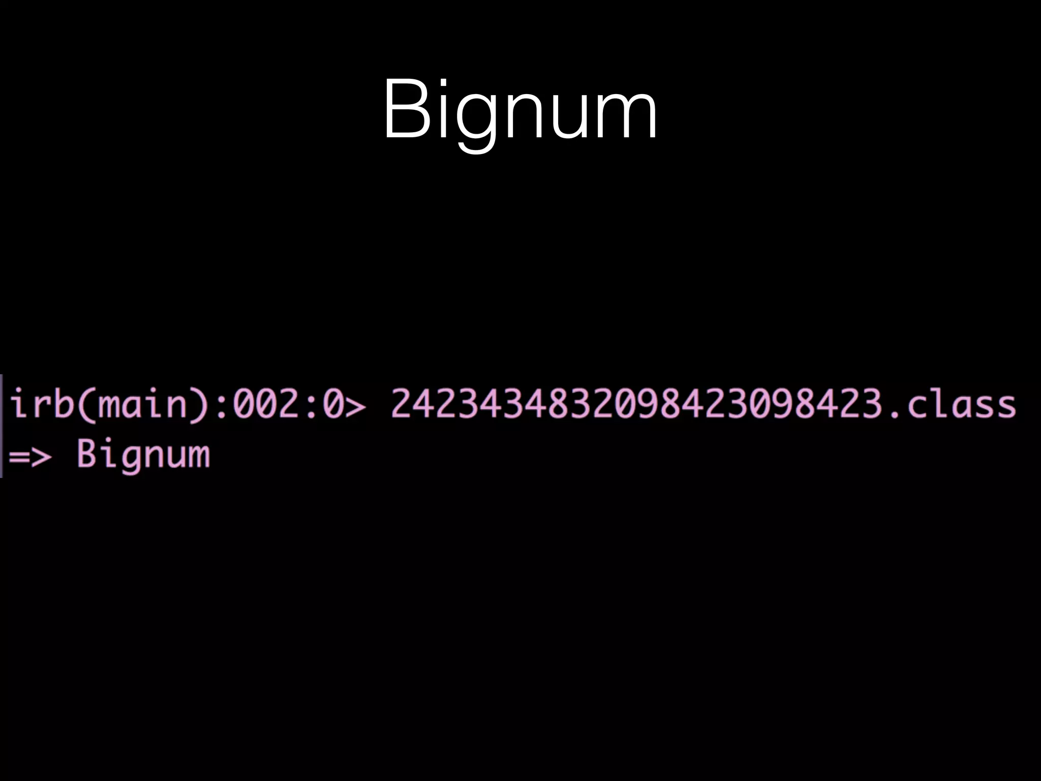 Bignum