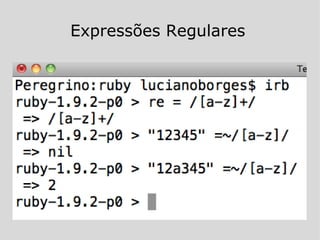 Expressões Regulares 