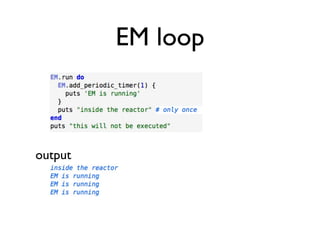 EM loop



output
 