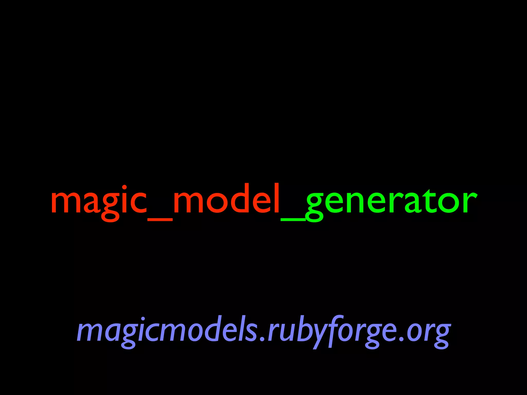 RubyEnRails2007 - Dr Nic Williams - Keynote