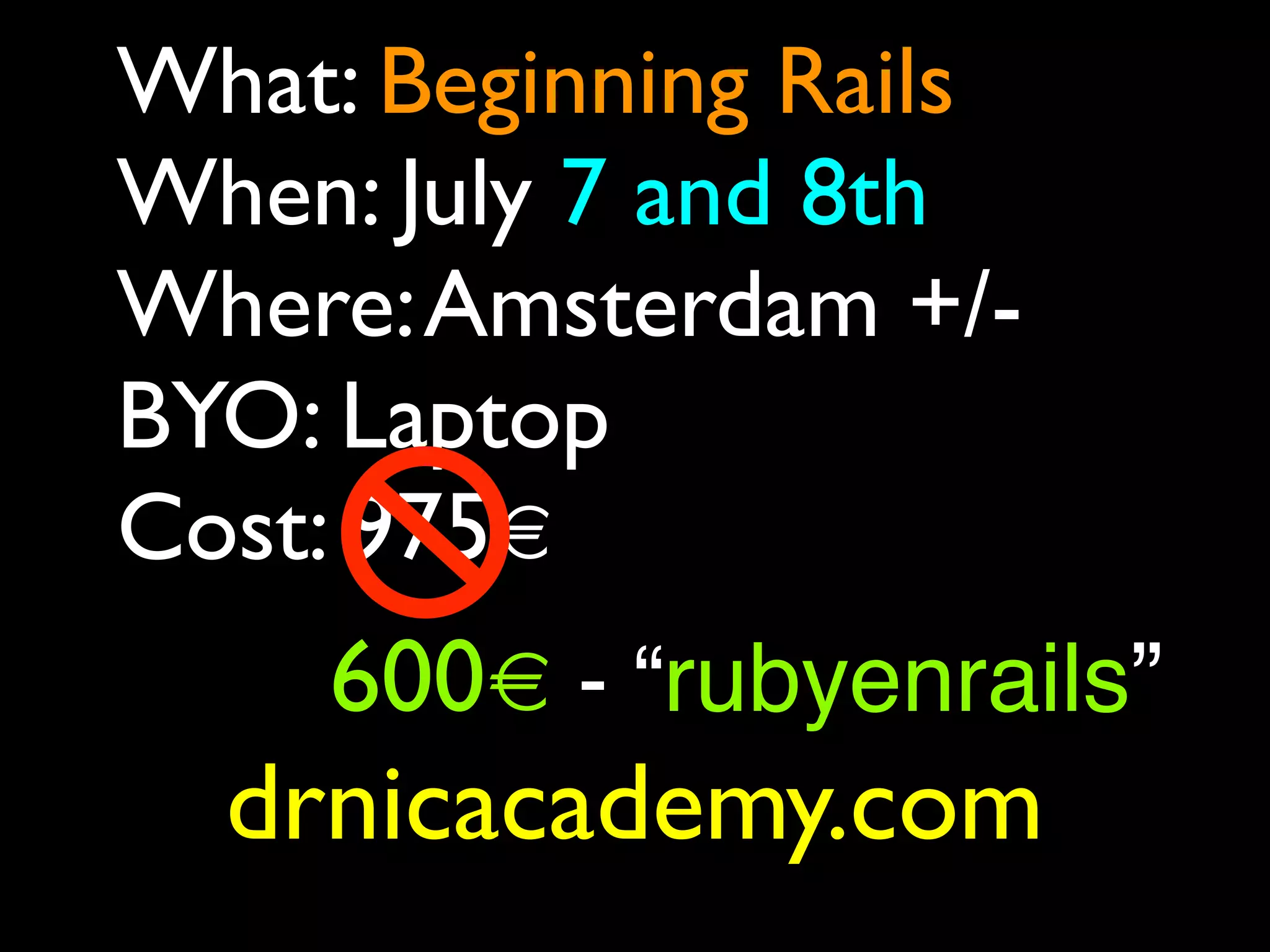 RubyEnRails2007 - Dr Nic Williams - Keynote