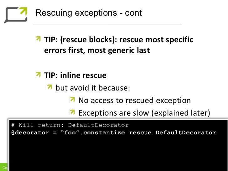 Exceptions In Ruby Tips And Tricks