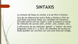 Ruby exposición | PPTX