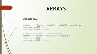 Ruby exposición | PPTX