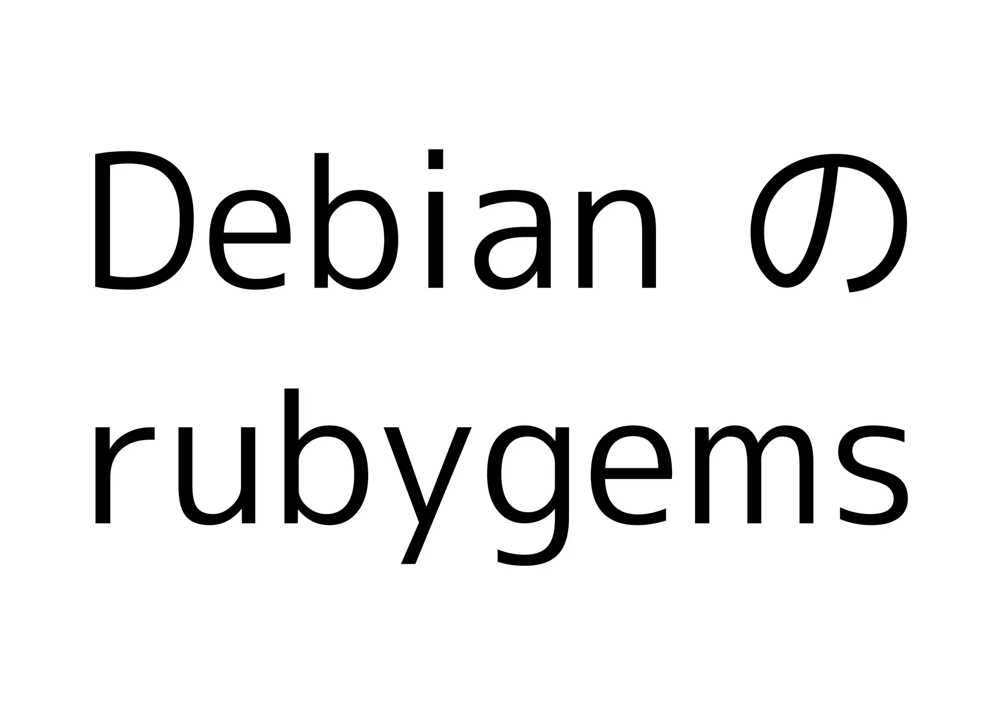 Debian の
rubygems
 