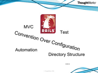 Convention Over Configuration MVC Test Automation … Directory Structure 