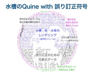 水槽のQuine with 誤り訂正符号
 