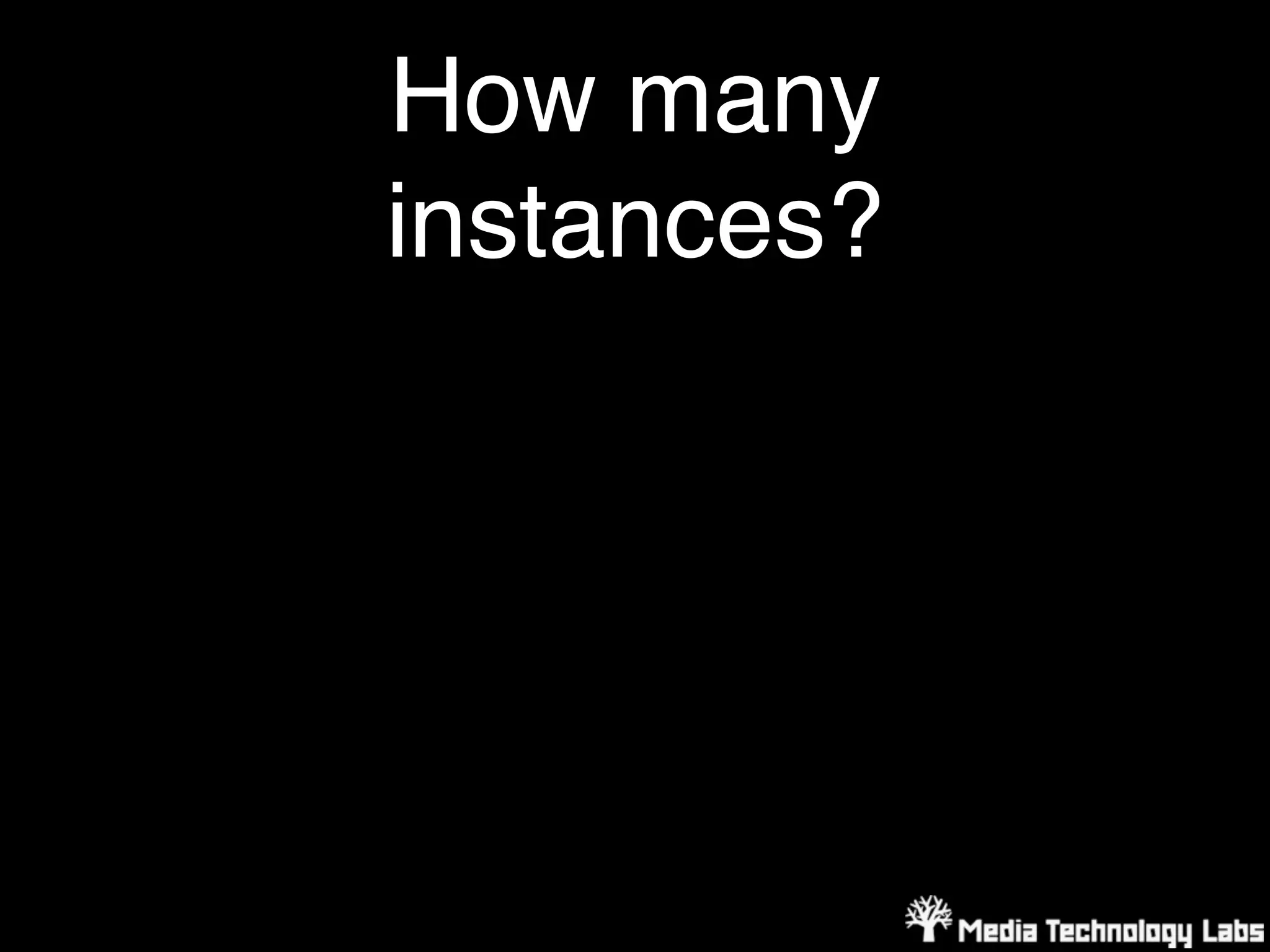 How many
instances?
 