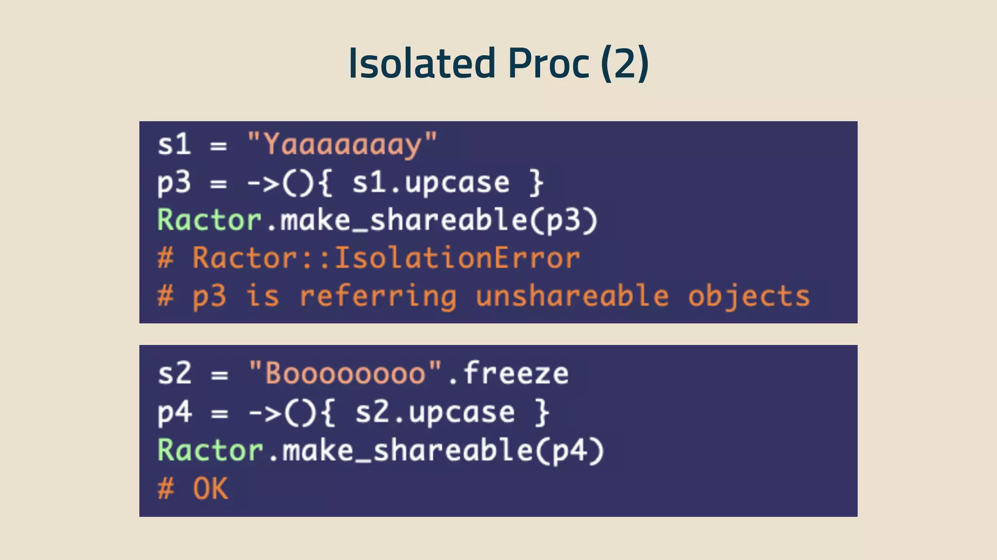 Isolated Proc (2)
 