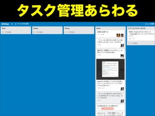 タスク管理あらわる
 
