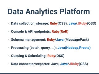 Data Analytics Service Company and Its Ruby Usage | PDF