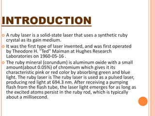 Rubyfoxide RUBY LASER.pdf project work for engineer students | PDF