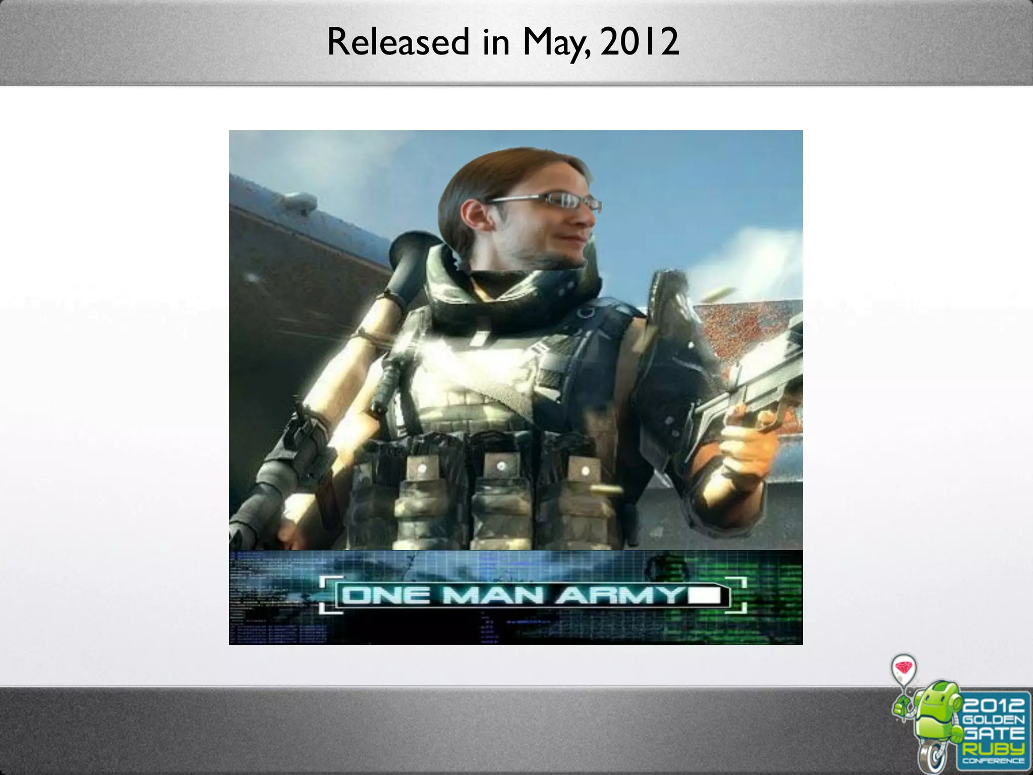 Released in May, 2012
 