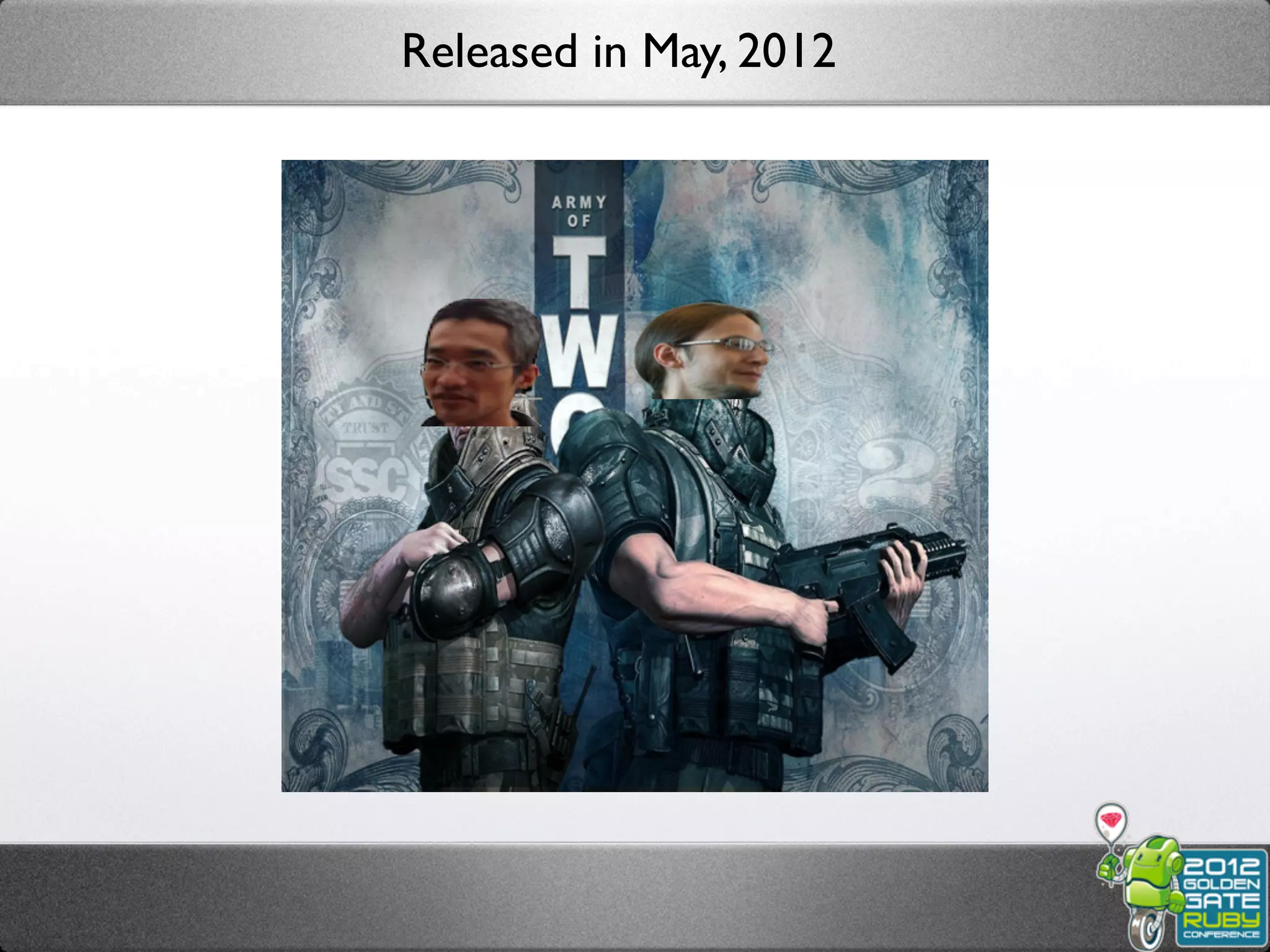 Released in May, 2012
 