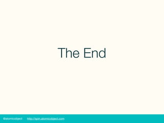 @atomicobject http://spin.atomicobject.com
The End
 