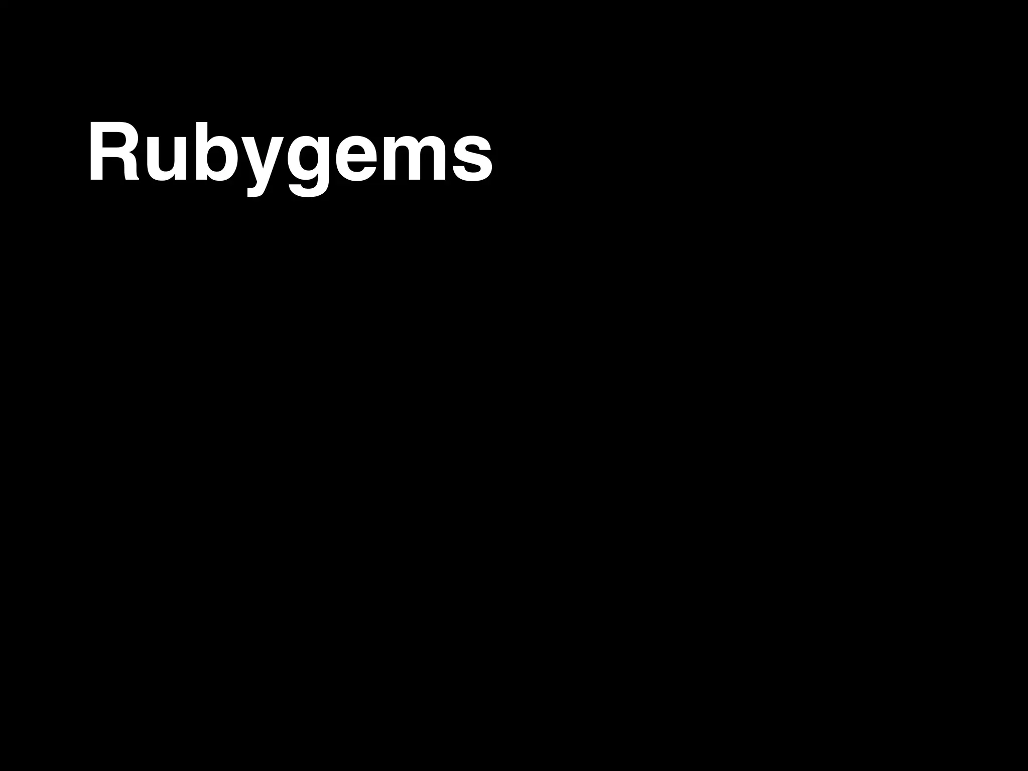 Rubygems