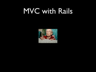 MVC with Rails
 