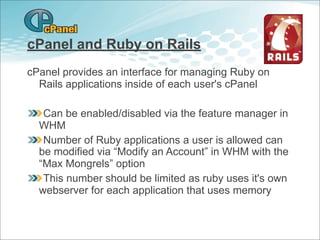 Rails onCpanel