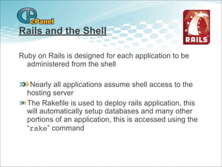 Rails onCpanel