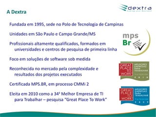 A Dextra Fundada em 1995, sede no Polo de Tecnologia de Campinas 