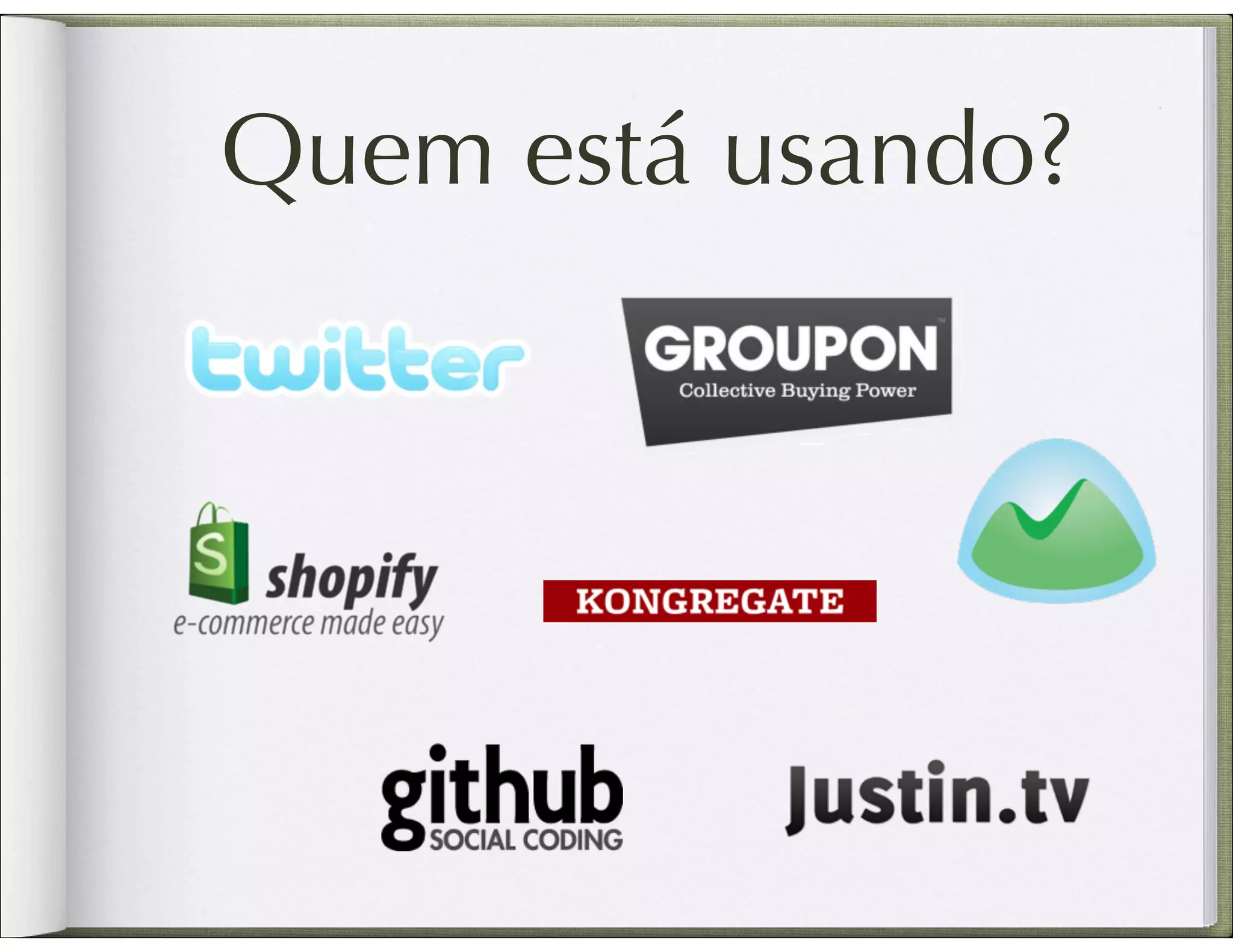 Quem está usando? 