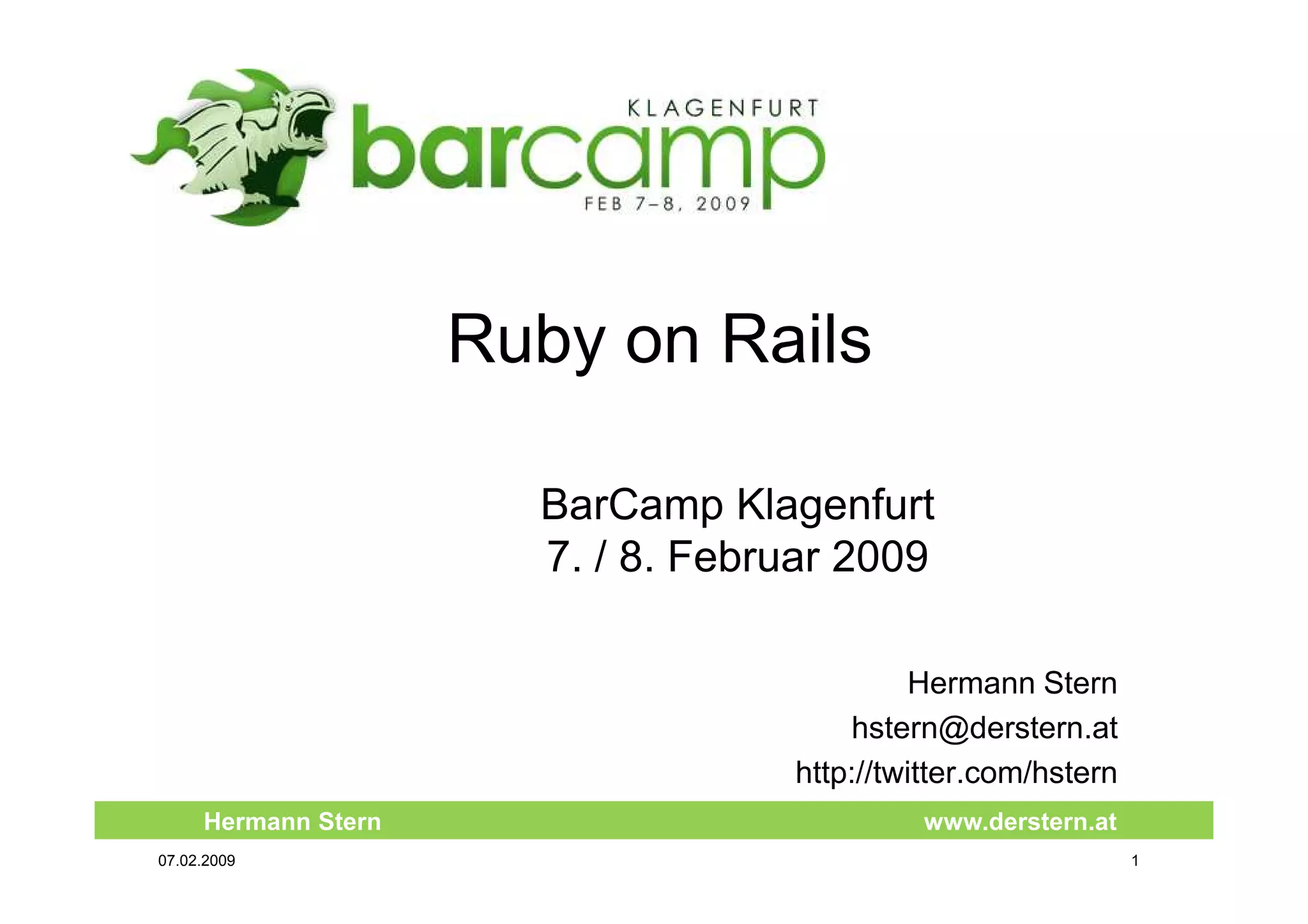 Ruby On Rails Hermann Stern Bcklu