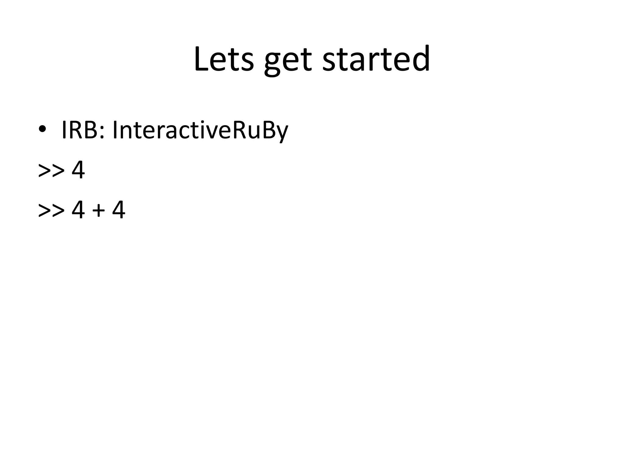 Let’s Get Started